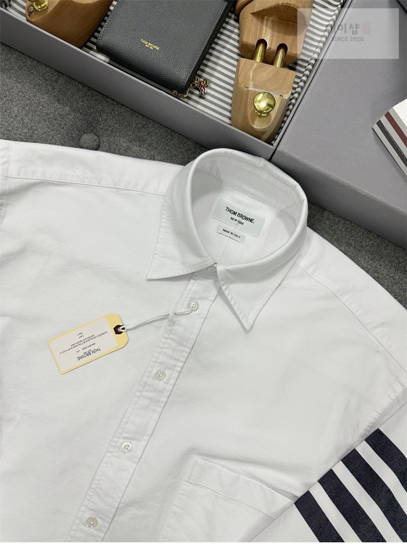 Thom Browne 톰브라운 클래식 사선완장 옥스포드 박스핏 셔츠 의류 7번 이미지