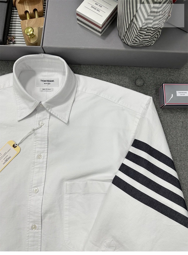 Thom Browne 톰브라운 클래식 사선완장 옥스포드 박스핏 셔츠 의류 8번 이미지