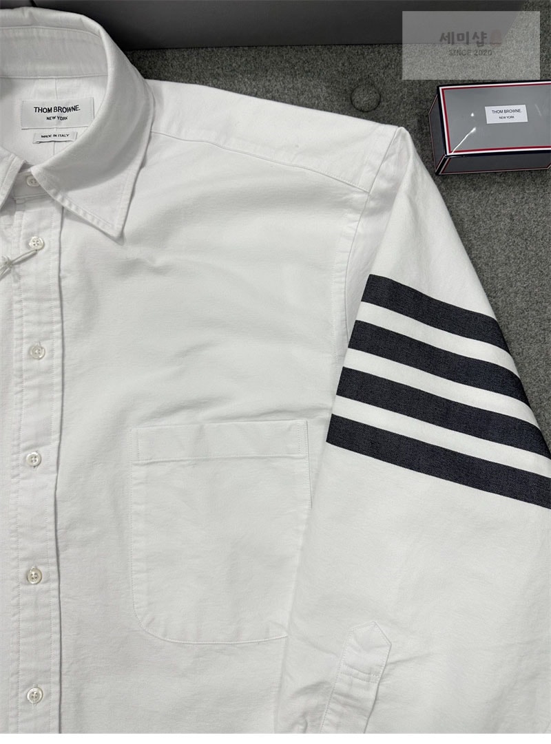 Thom Browne 톰브라운 클래식 사선완장 옥스포드 박스핏 셔츠 의류 9번 이미지