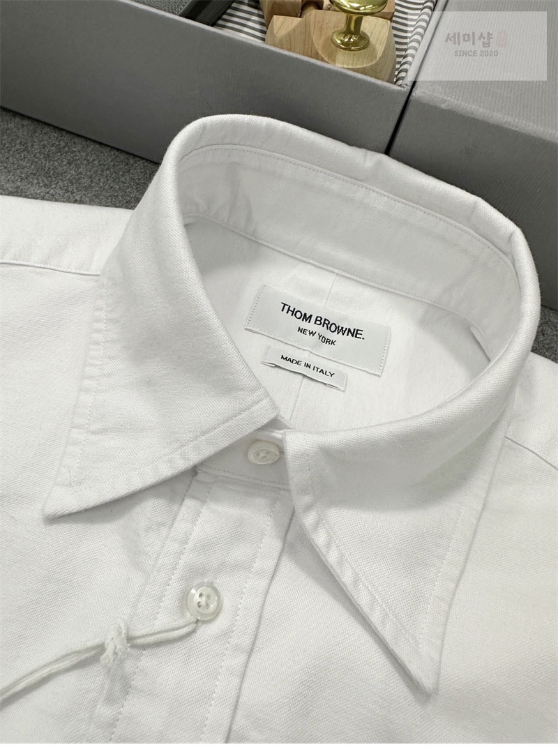 Thom Browne 톰브라운 클래식 사선완장 옥스포드 박스핏 셔츠 의류 20번 이미지