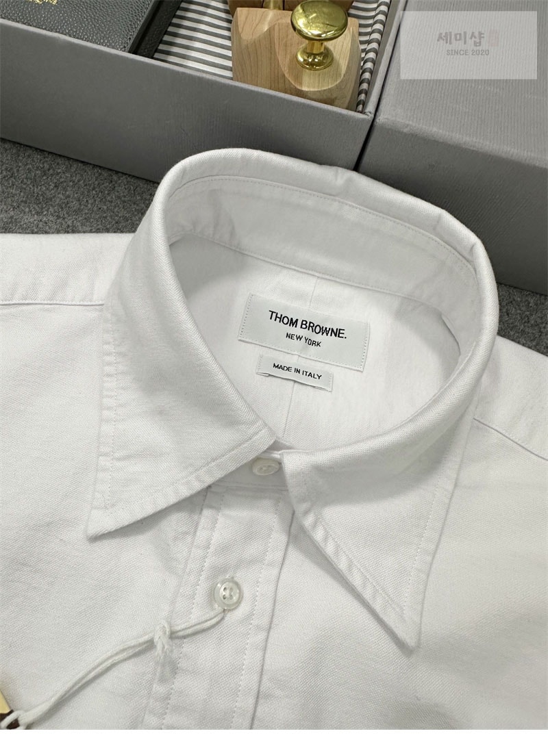 Thom Browne 톰브라운 클래식 사선완장 옥스포드 박스핏 셔츠 의류 21번 이미지