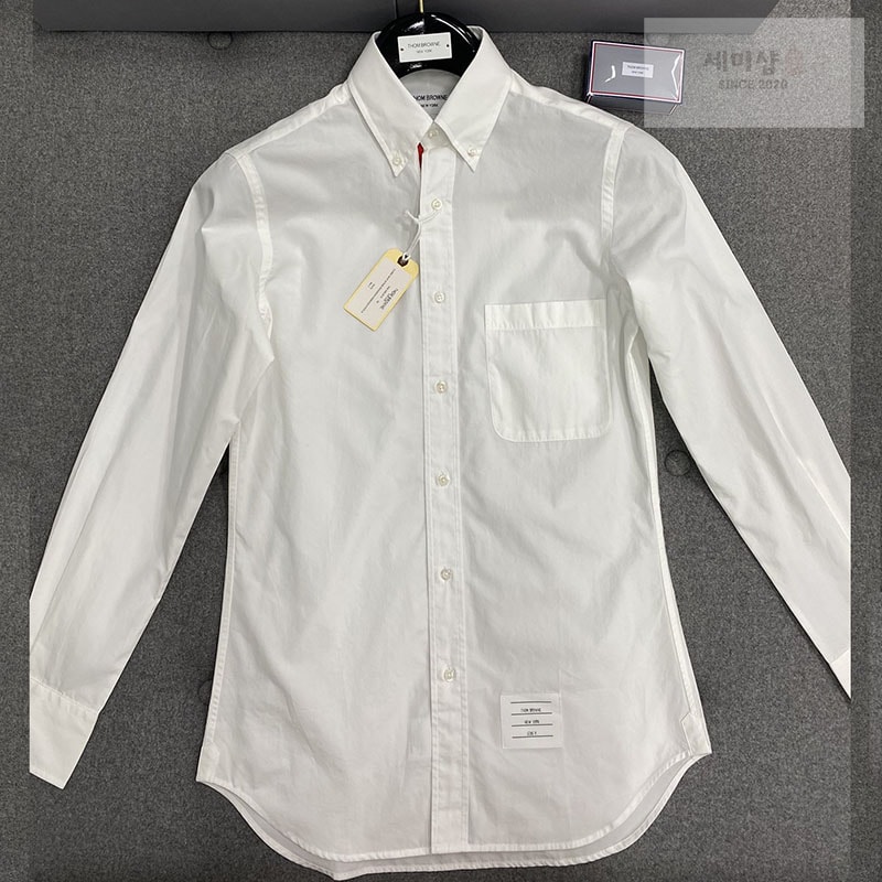 Thom Browne 톰브라운 포플린 히든 삼선 클래식 셔츠 레플리카 1번 이미지 - 의류 | 세미샵 레플리카 사이트