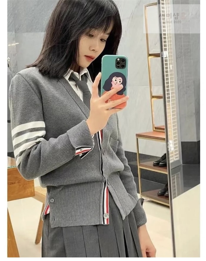 Thom Browne 톰브라운 4-Bar 사선완장 여성용 가디건 레플리카 2번 이미지 - 의류 | 세미샵 레플리카 사이트