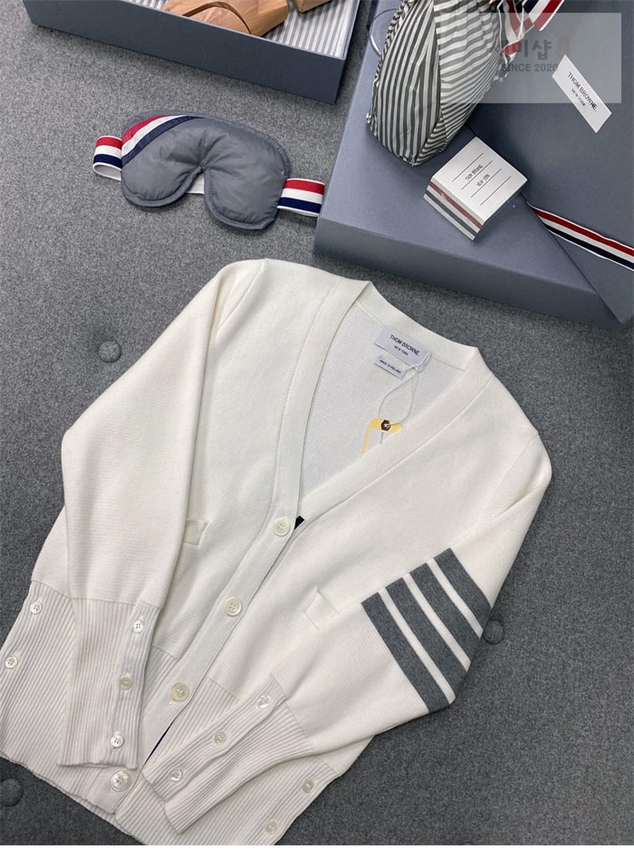 Thom Browne 톰브라운 4-Bar 사선완장 여성용 가디건 의류 4번 이미지