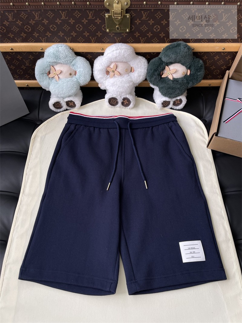 Thom Browne 톰브라운 RWB 스트라이프 미드 숏 팬츠 그레이 의류 23번 이미지