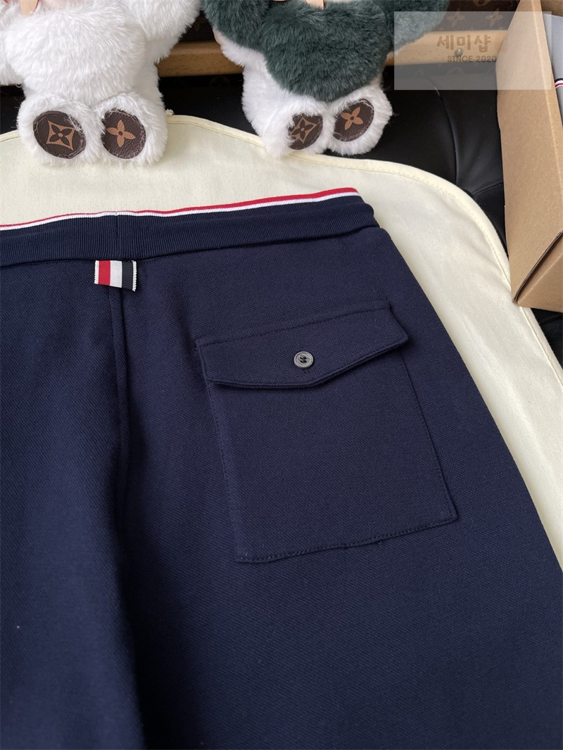Thom Browne 톰브라운 RWB 스트라이프 미드 숏 팬츠 그레이 의류 30번 이미지