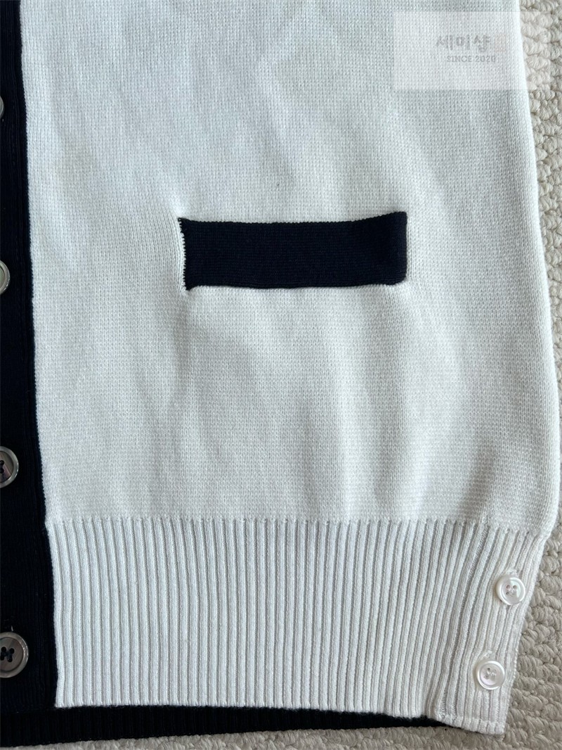 Thom Browne 톰브라운 RWB 암밴드 코튼 밀라노 스티치 블록 가디건 브라운 의류 28번 이미지