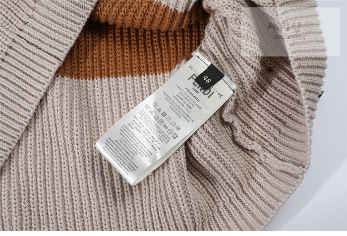 Fendi 자수 펜디 클럽 크레스트 스트라이프 폴로 셔츠 의류 12번 이미지