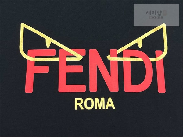 Fendi 펜디 로고 코튼 반팔 티셔츠 의류 9번 이미지