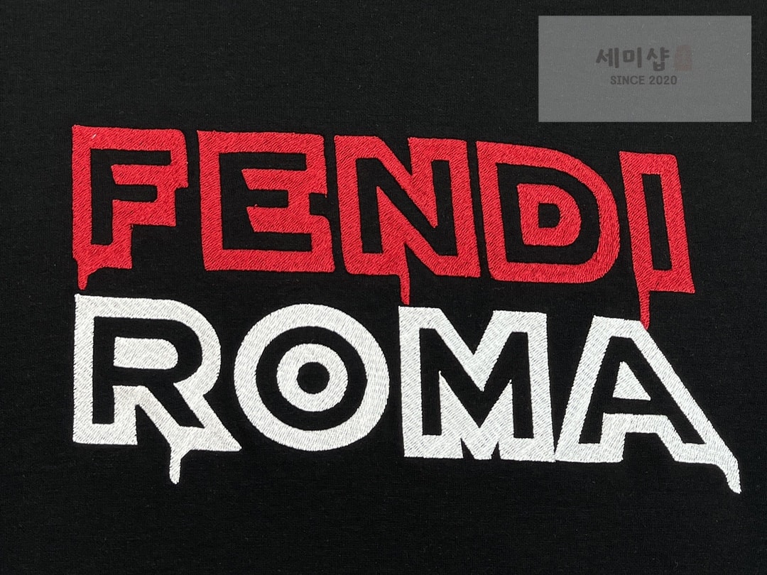 Fendi 펜디 로마 자수 반팔 티셔츠 “2COLOR” NO.1 의류 10번 이미지