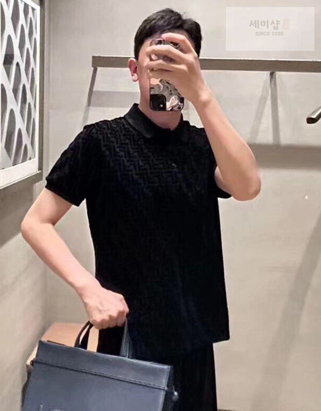 Fendi 펜디 매칭 FF 모티브 PK폴로 반팔 티셔츠 의류 1번 이미지