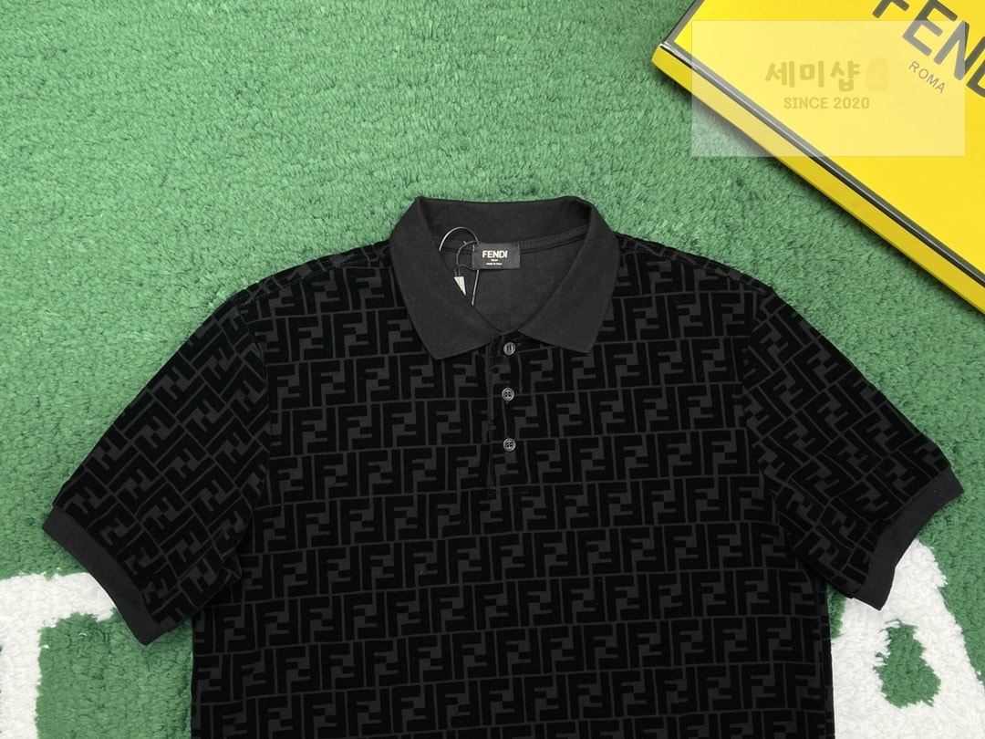 Fendi 펜디 매칭 FF 모티브 PK폴로 반팔 티셔츠 의류 11번 이미지