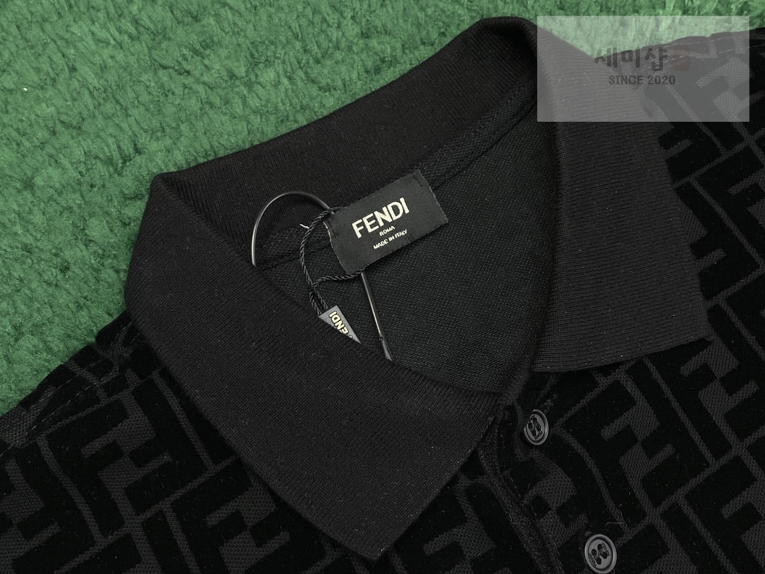 Fendi 펜디 매칭 FF 모티브 PK폴로 반팔 티셔츠 의류 3번 이미지