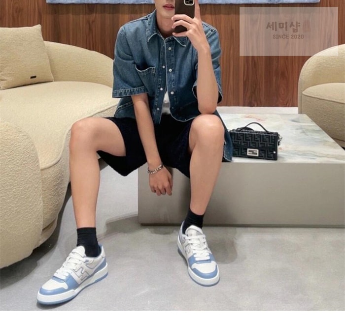 Fendi 펜디 버뮤다 코튼 숏 팬츠 블랙 의류 22번 이미지