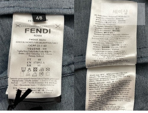 Fendi 펜디 버튼 데님 셔츠 의류 10번 이미지