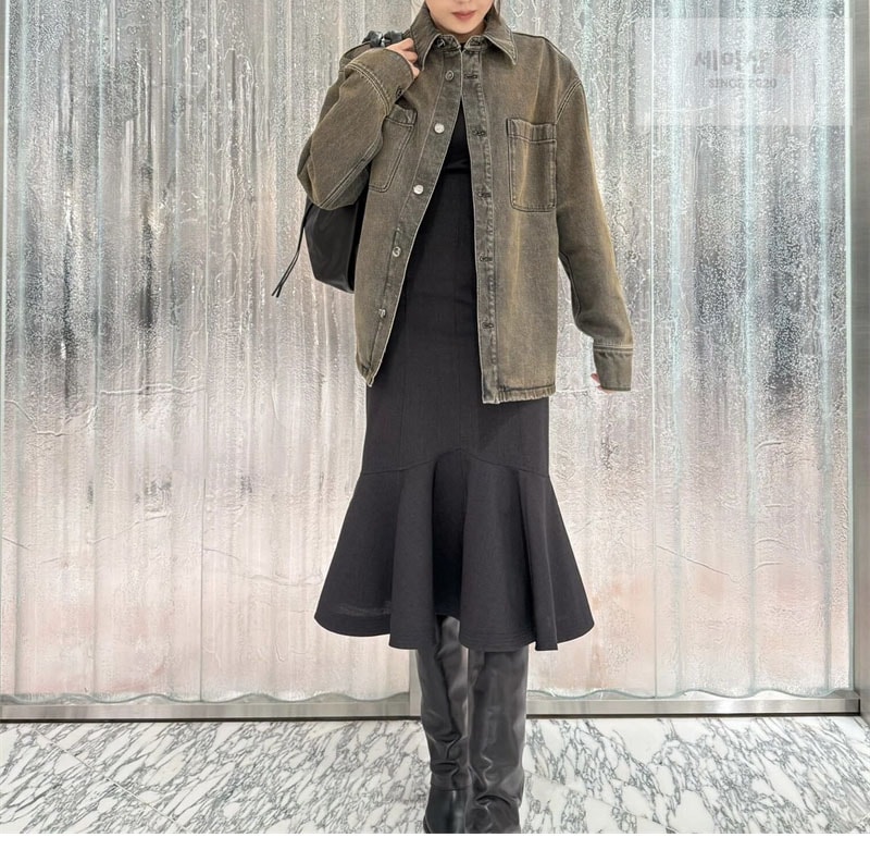 Fendi 펜디 스트랩 오버다이드 스트레이트 데님 자켓 의류 3번 이미지