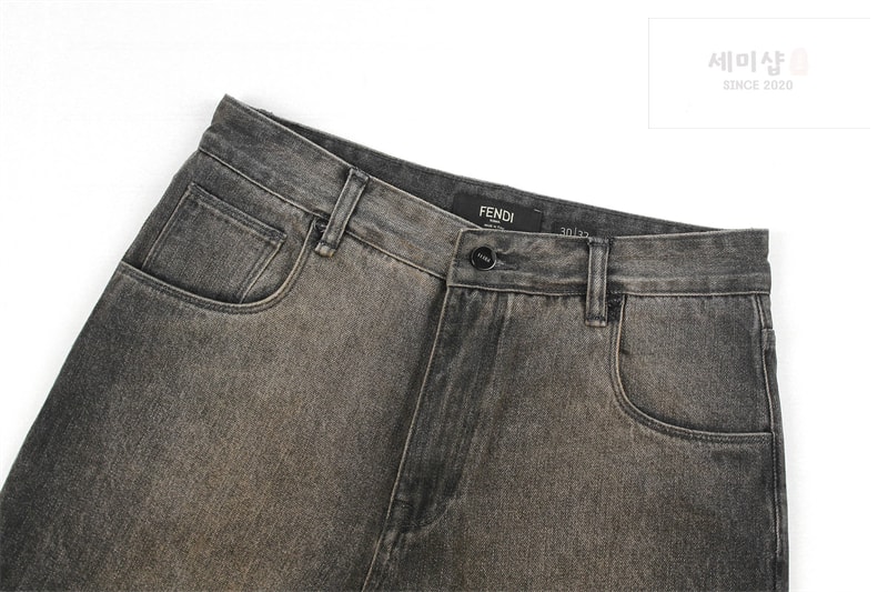 Fendi 펜디 스트랩 오버다이드 스트레이트 데님 진 의류 5번 이미지