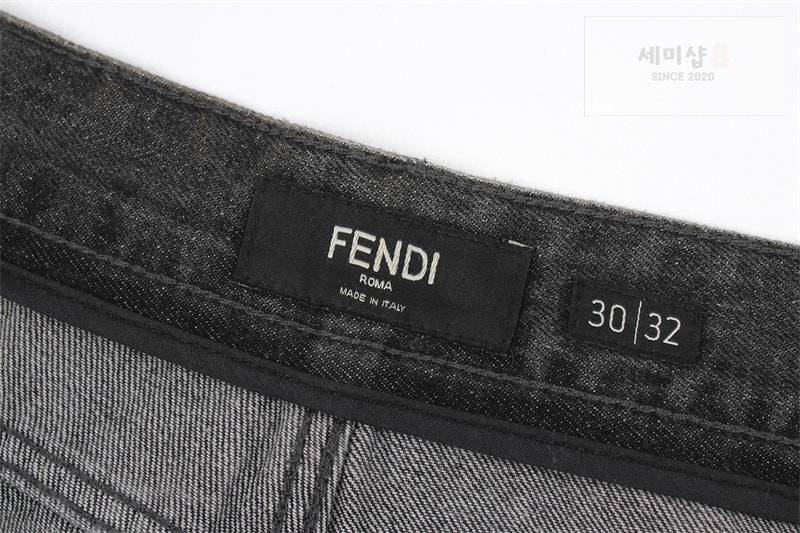 Fendi 펜디 스트랩 오버다이드 스트레이트 데님 진 의류 7번 이미지