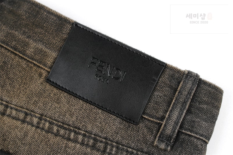 Fendi 펜디 스트랩 오버다이드 스트레이트 데님 진 의류 8번 이미지
