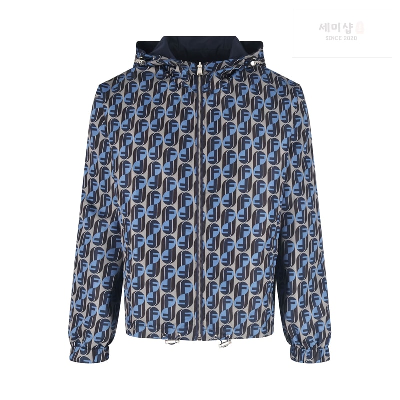 Fendi 펜디 테크니컬 패브릭 블루종 후드 집업 의류 1번 이미지