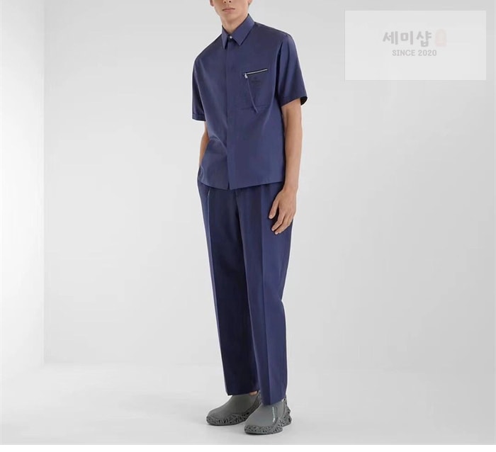 Fendi 펜디 포켓 지퍼 코튼 반팔 셔츠 의류 3번 이미지