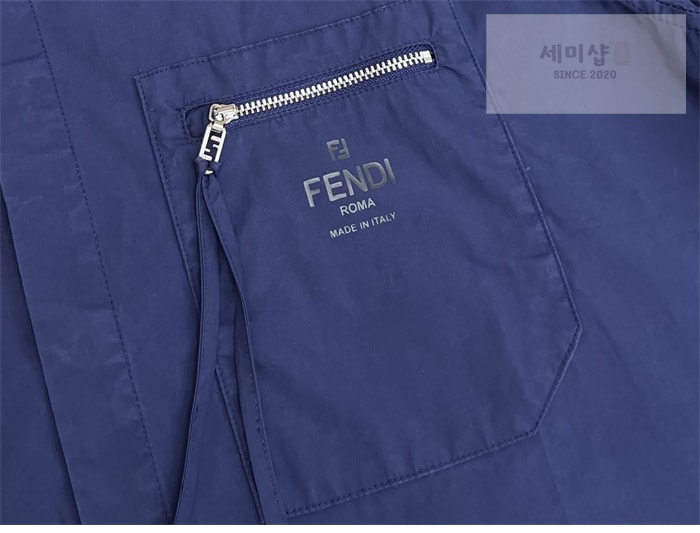 Fendi 펜디 포켓 지퍼 코튼 반팔 셔츠 의류 9번 이미지