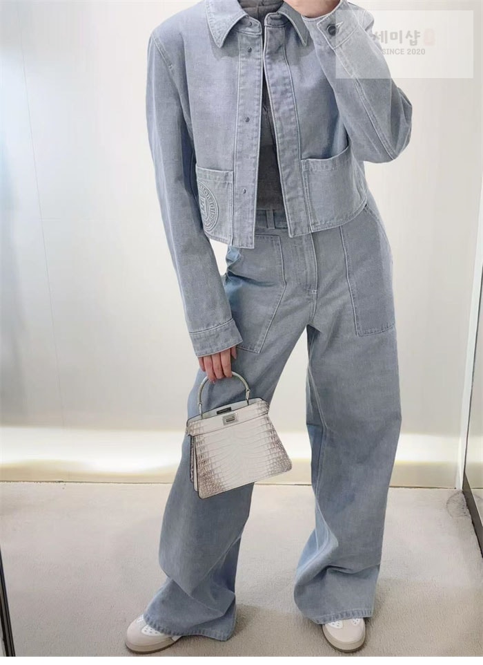 Fendi 펜디 5포켓 롱 진 데님 의류 3번 이미지