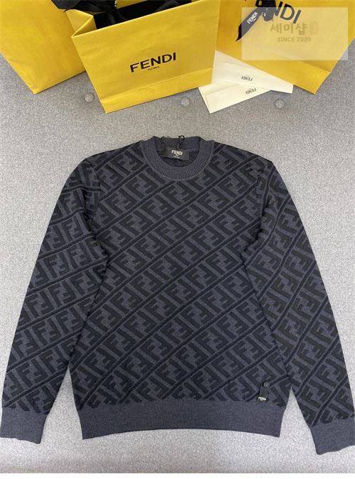 Fendi 펜디 FF로고 울 오버 스웨터 니트 의류 7번 이미지