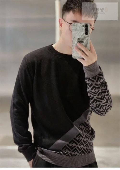 Fendi 펜디 FF 다이고널 울 니트 스웨터 의류 2번 이미지
