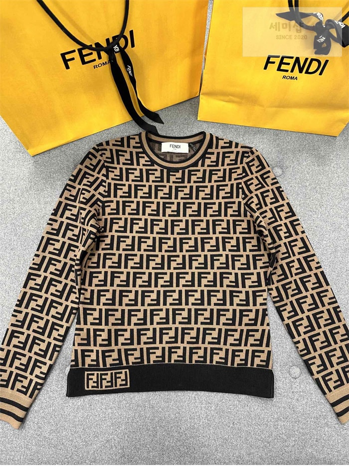 Fendi 펜디 FF 모티프 클래식 라운드 니트 의류 6번 이미지