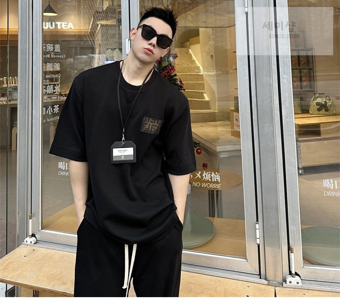 Fendi 펜디 FF 오버사이즈 저지 반팔 티셔츠 의류 2번 이미지