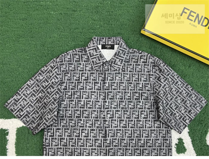 Fendi 펜디 FF 자카드 숏 데님 셔츠 의류 7번 이미지