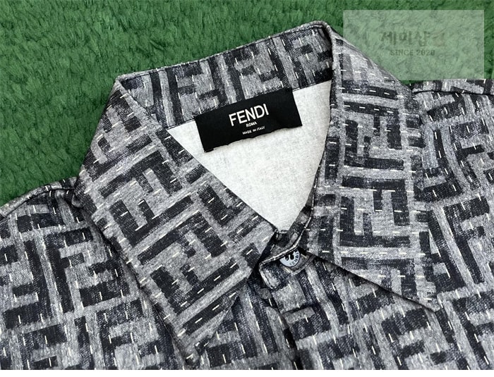 Fendi 펜디 FF 자카드 숏 데님 셔츠 의류 8번 이미지