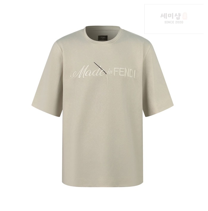 Fendi 펜디 Made in 로고 반팔 티셔츠 의류 5번 이미지