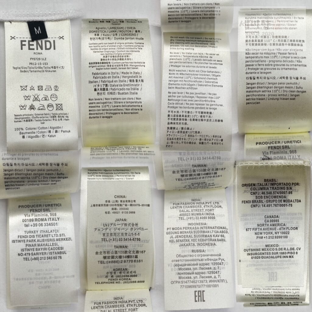 Fendi 펜디 x FRGMT 라운드 반팔 티셔츠 화이트 의류 10번 이미지