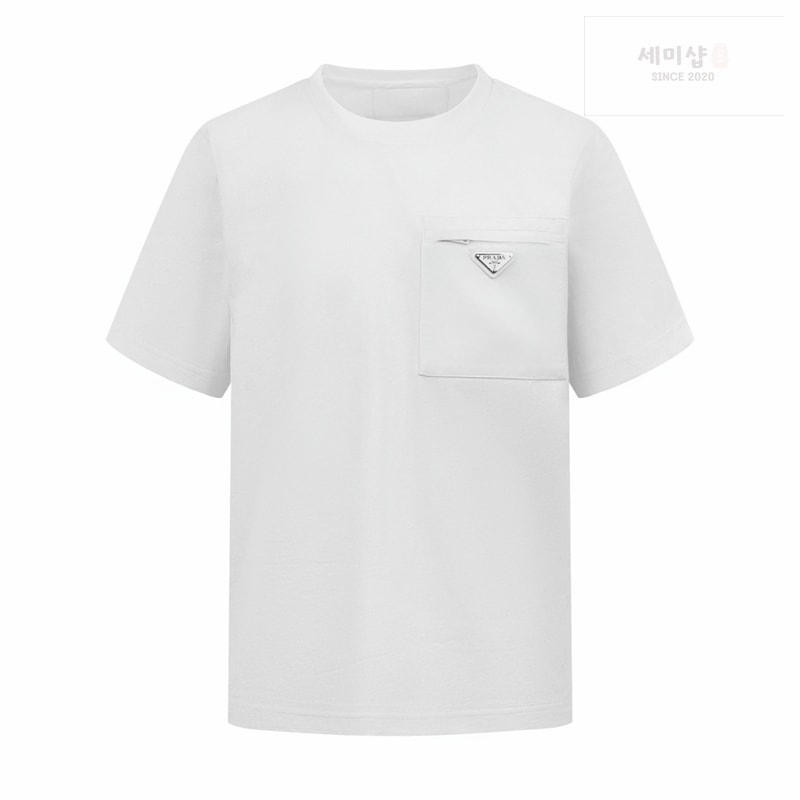 프라다 프라다 리나일론 저지 티셔츠 블랙 의류 22번 이미지