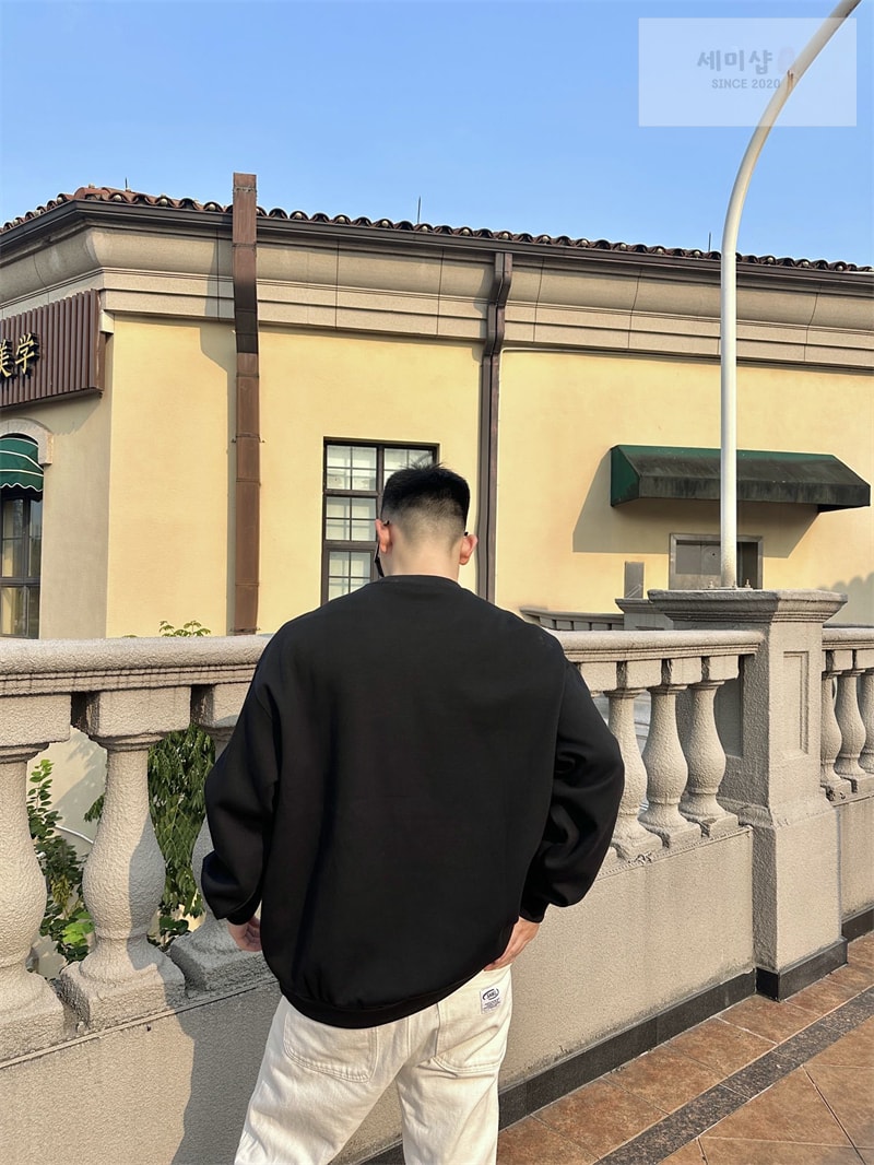 P R A D A 프라다 밀라노 로고 더블 저지 나일론 크루넥 스웨트셔츠 맨투맨 의류 2번 이미지