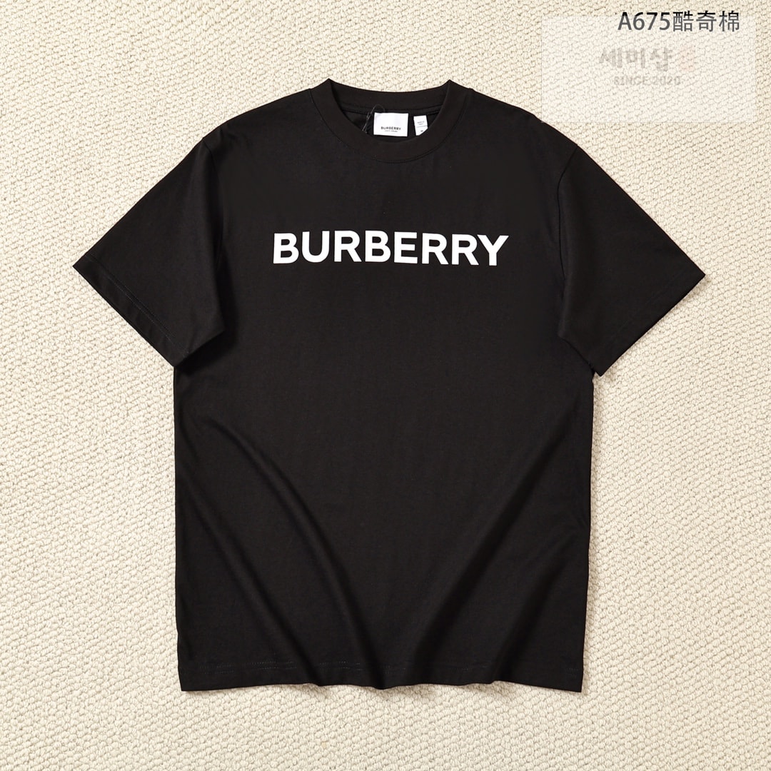 Burberry 버버리 로고 프린트 코튼 티셔츠 레플리카 3번 이미지 - 의류 | 세미샵 레플리카 사이트