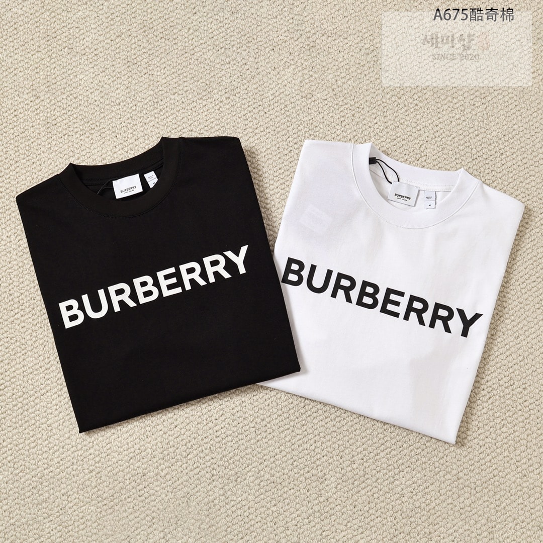 Burberry 버버리 로고 프린트 코튼 티셔츠 레플리카 7번 이미지 - 의류 | 세미샵 레플리카 사이트