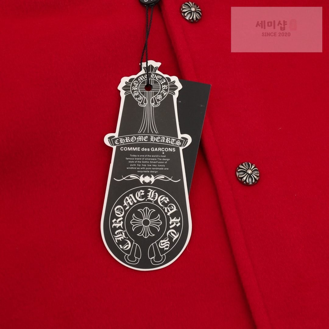 Chrome Hearts 크롬하츠 크로스 패치 레터맨 바시티 자켓 레드 화이트 의류 8번 이미지
