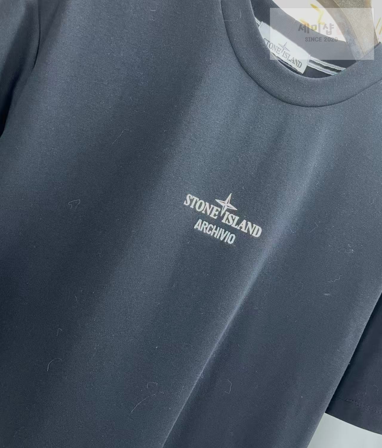 Stone Island 스톤아일랜드 가먼트 다이 포켓 티셔츠 블랙 의류 4번 이미지