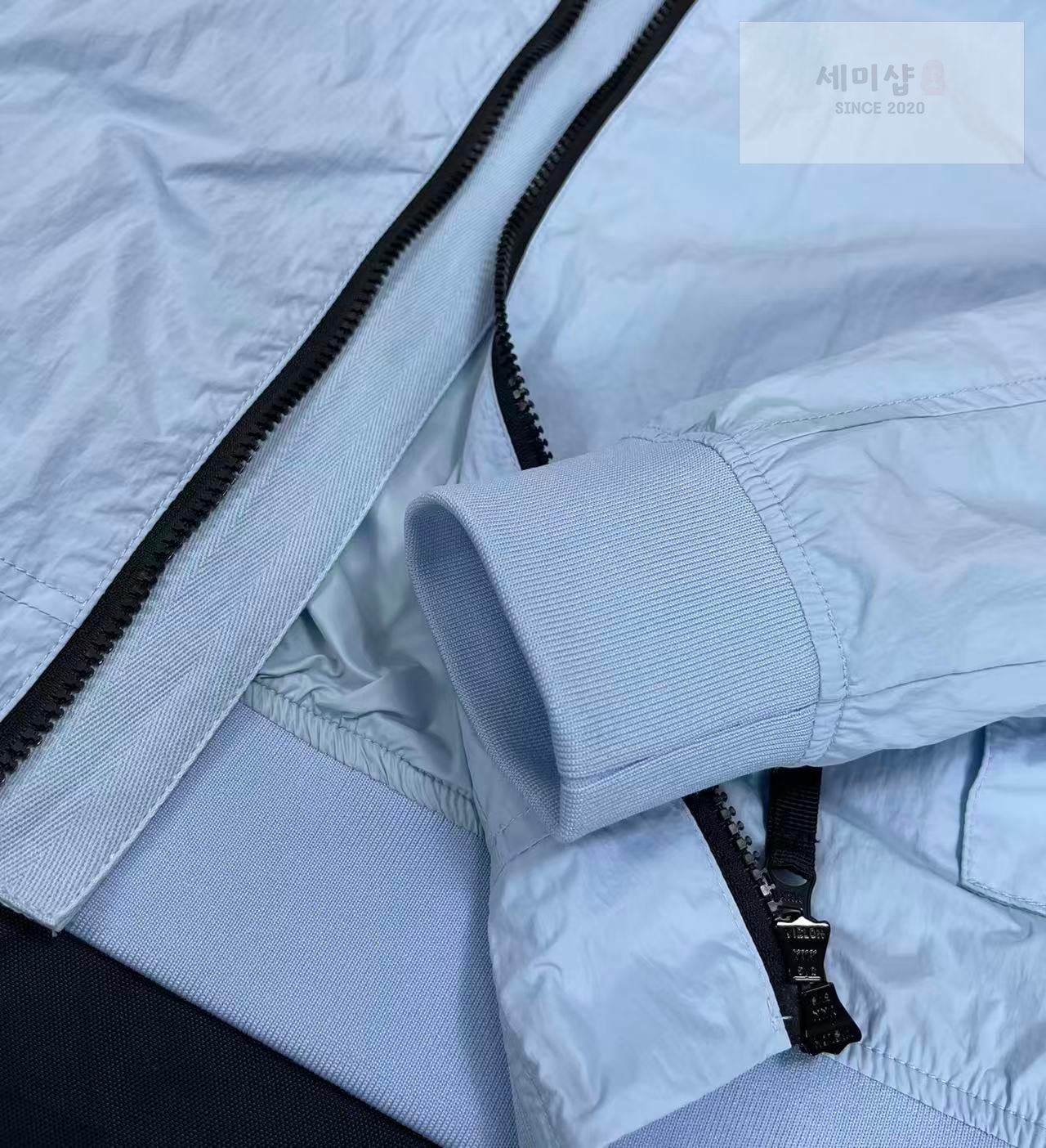 Stone Island 스톤아일랜드 라이트 소프트 쉘 R 후드 바람막이 블랙 의류 6번 이미지