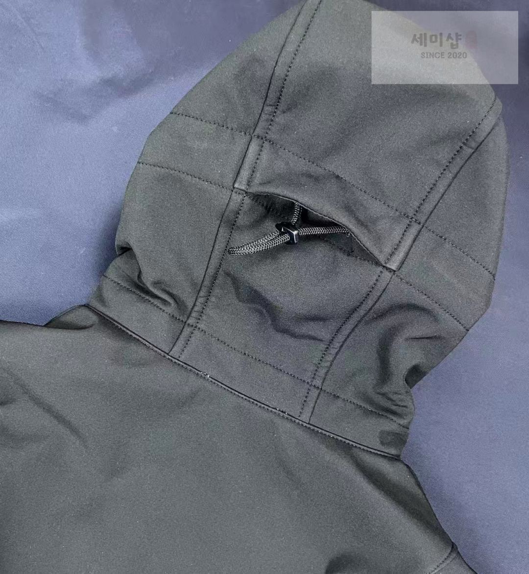 Stone Island 스톤아일랜드 소프트 쉘 프리모로프트 인슐레이션 후드 자켓 블랙 의류 5번 이미지