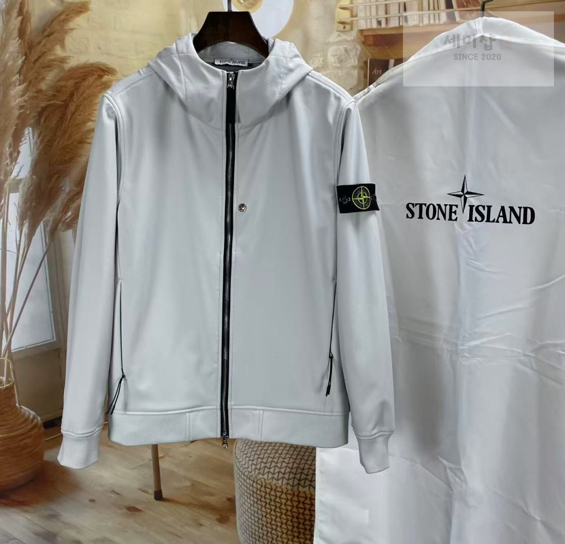 Stone Island 스톤아일랜드 소프트 쉘 프리모로프트 인슐레이션 후드 자켓 블랙 의류 8번 이미지
