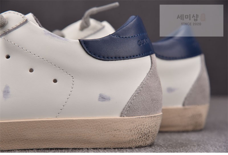 Golden Goose 골든구스 볼스타 레더 스니커즈 화이트 그레이 신발 14번 이미지