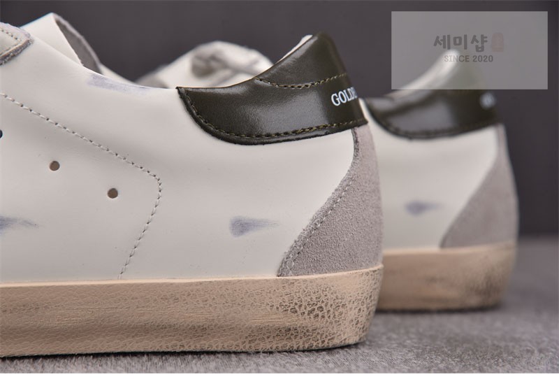 Golden Goose 골든구스 볼스타 레더 스니커즈 화이트 레드 신발 14번 이미지