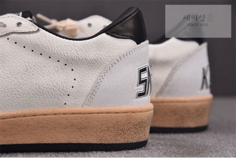 Golden Goose 골든구스 볼스타 레더 스니커즈 화이트 블랙 신발 14번 이미지