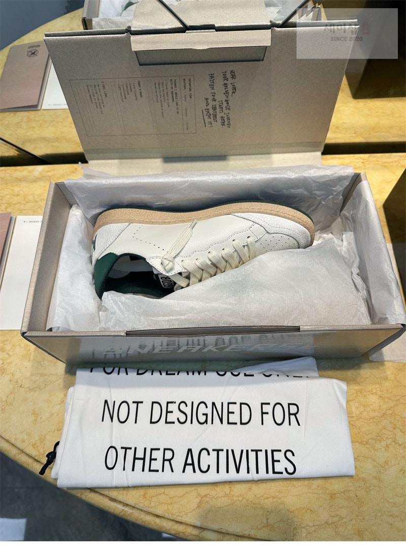 Golden Goose 골든구스 볼스타 스니커즈 그린 스타 신발 5번 이미지