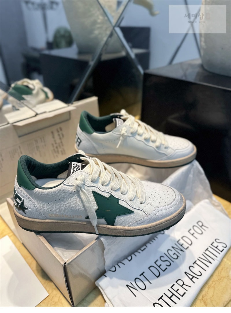 Golden Goose 골든구스 볼스타 스니커즈 그린 스타 신발 6번 이미지