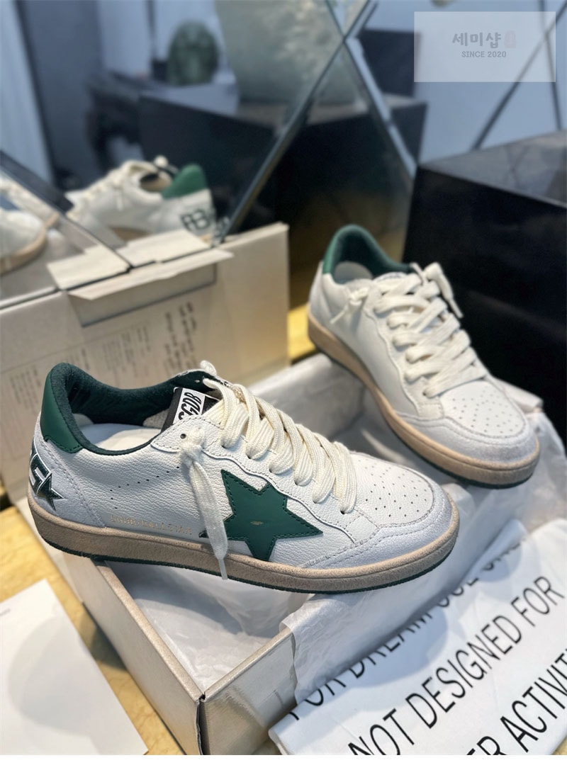 Golden Goose 골든구스 볼스타 스니커즈 그린 스타 신발 21번 이미지